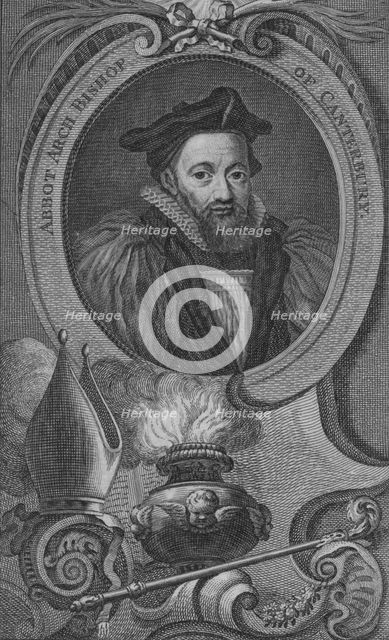 'Abbot Arch Bishop of Canterbury', 1743-52. Artist: Jacobus Houbraken.