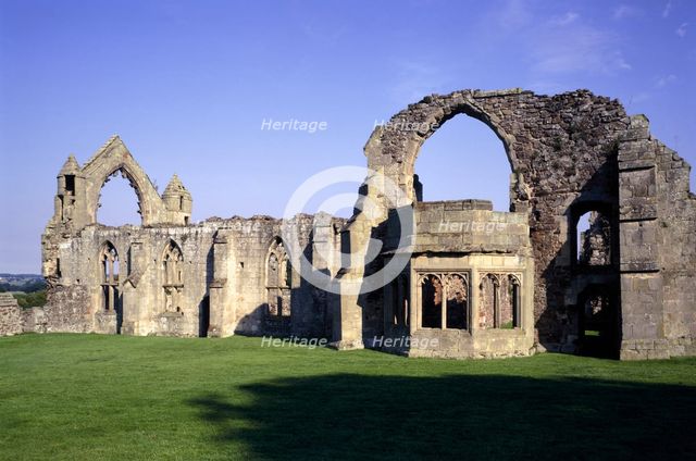 Abbot's Hall and Abbot's private rooms, Haughmond Abbey, Shropshire, 1999. Artist: Unknown