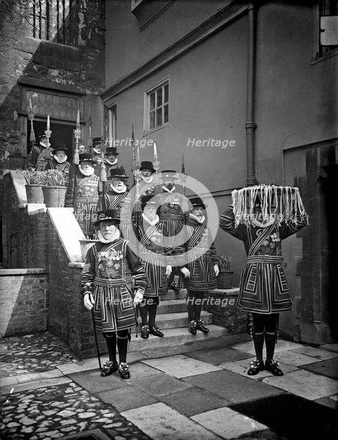 Abbots Courtyard, Dean's Yard, Westminster Abbey, London. Artist: Unknown