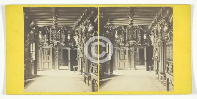 Abbotsford - The Hall, Mid 19th century. Creator: George Washington Wilson.