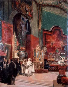 Abd al-Kadir Visits the Exposition Universelle de Paris 1855. Artist: Prosper Lafaye
