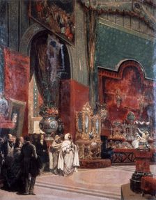 Abd al-Kadir Visits the Exposition Universelle de Paris 1855. Artist: Prosper Lafaye