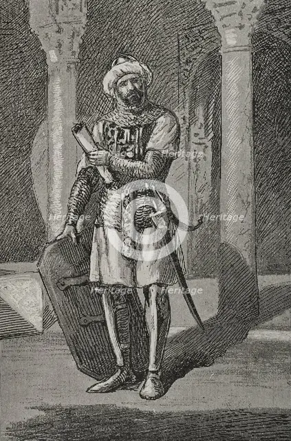 Abd al-Rahman III (891-961), Umayyad caliph of Córdoba (929-961), 1890. Creator: Joan Serra y Pausas.