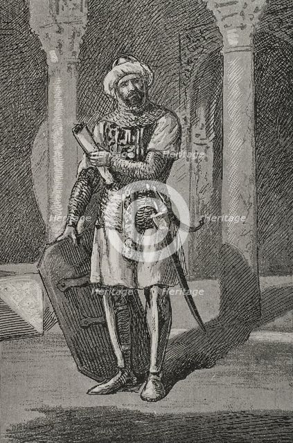 Abd al-Rahman III (891-961), Umayyad caliph of Córdoba (929-961), 1890. Creator: Joan Serra y Pausas.