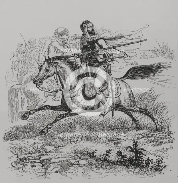 Abd el-Kader's cavalry, 1856.  Creator: Unknown.
