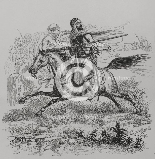 Abd el-Kader's cavalry, 1856.  Creator: Unknown.