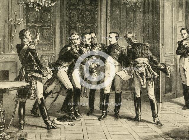 'Abdication of Napoleon Bonaparte', (1815), 1890.   Creator: Unknown.