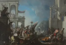 Abduction of the Sabine Women, c. 1640. Creator: Johann Heinrich Schönfeld (German, 1609-1684)