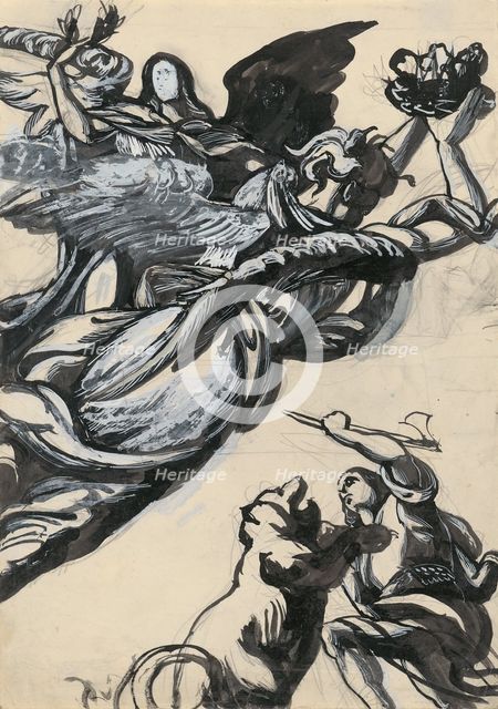 Abduction by a Monster, 1940-1944. Creator: Ján Novák.