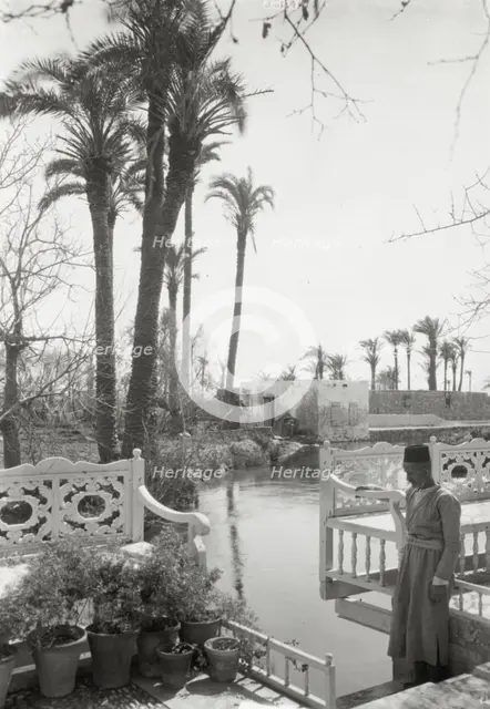 Abdul Baha garden, Acre, 1925. Creator: Frances Benjamin Johnston.