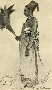 Abdul Halim, waiter on the Hatasoo steamboat, Egypt, 1898. Creator: Christian Wilhelm Allers