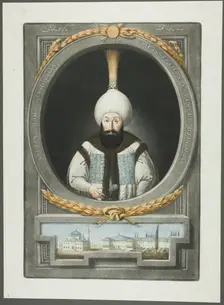 Abdul Hamid Khan, from Portraits of the Emperors of Turkey, 1815. Creator: John Young
