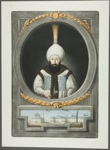 Abdul Hamid Khan, from Portraits of the Emperors of Turkey, 1815. Creator: John Young