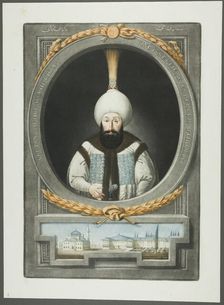 Abdul Hamid Khan, from Portraits of the Emperors of Turkey, 1815. Creator: John Young