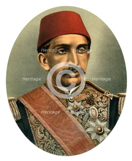 Abdul Hamid II, Sultan of Turkey, late 19th century. Artist: Unknown