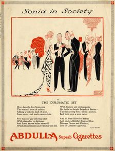 Abdulla Cigarettes, 1920s. Artist: Fish