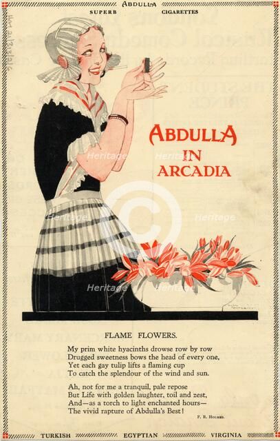 Abdulla Cigarettes, 1920s. Artist: Georges Barbier