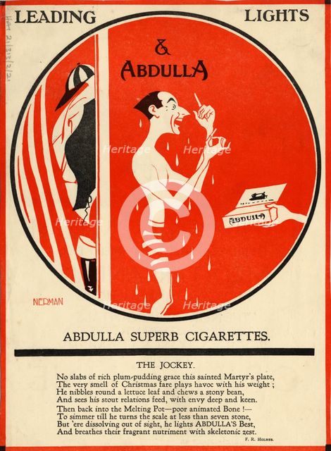 Abdulla Cigarettes, 1920s. Artist: Nerman