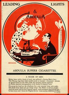 Abdulla Cigarettes, 1920s. Artist: Nerman