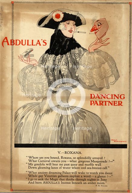 Abdulla Cigarettes, 1920s. Artist: René Vincent