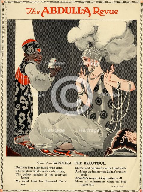 Abdulla Cigarettes, 1920s. Artist: René Vincent