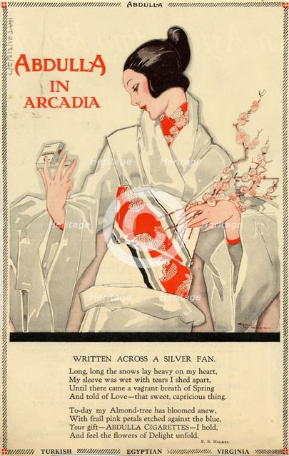Abdulla Cigarettes, 1920s. Artist: René Vincent