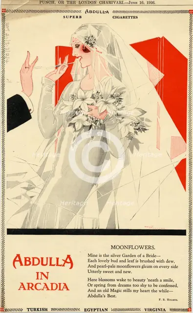 Abdulla Cigarettes, 1926. Artist: Unknown