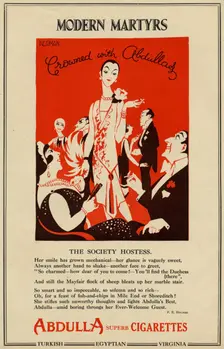 Abdulla Cigarettes, 1927. Artist: Nerman