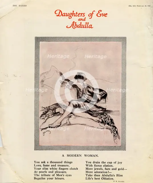 Abdulla Cigarettes, 1929. Artist: Unknown