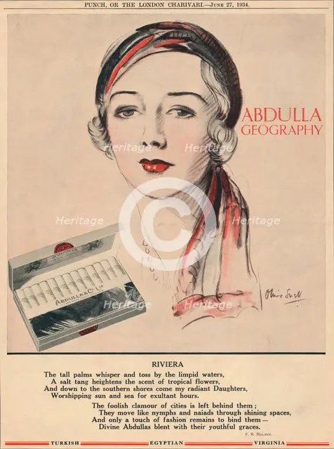 'Abdulla Geography - Riviera', 1934. Artist: Unknown.