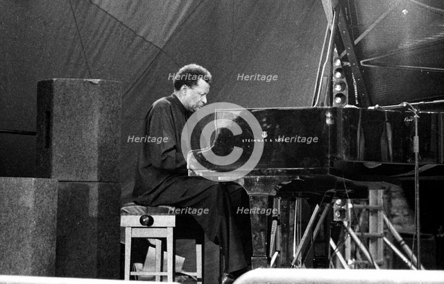 Abdullah Ibrahim, Brecon Jazz Festival, Powys, Wales, August 2001. Artist: Brian O'Connor.