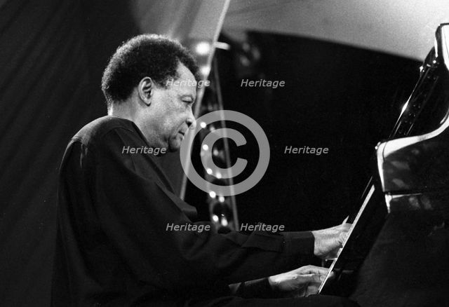 Abdullah Ibrahim, Brecon Jazz Festival, Powys, Wales, August 2001. Artist: Brian O'Connor.