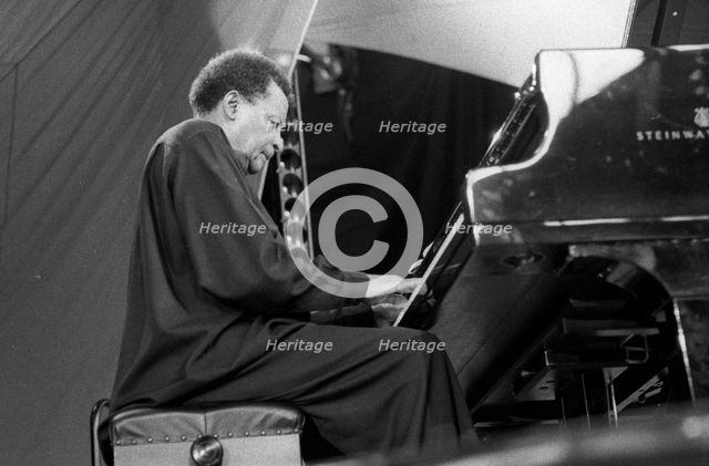 Abdullah Ibrahim, Brecon Jazz Festival, Powys, Wales, August 2001. Artist: Brian O'Connor.