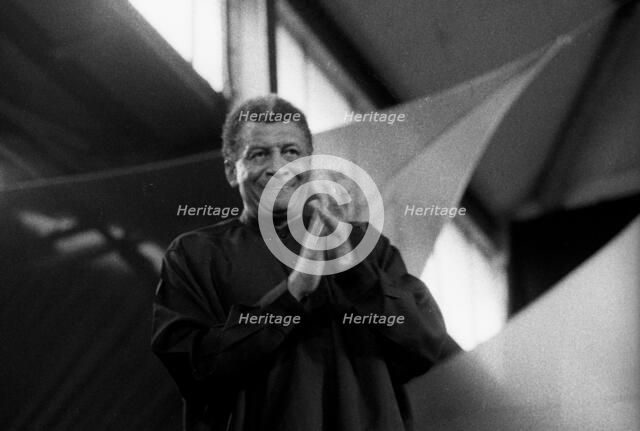 Abdullah Ibrahim, Brecon Jazz Festival, Powys, Wales, August 2001. Artist: Brian O'Connor.