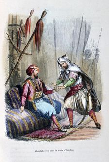 Abdullah Received in the Tent of Ibrahim Pasha 1818, (c1847). Artist: Jean Adolphe Beauce