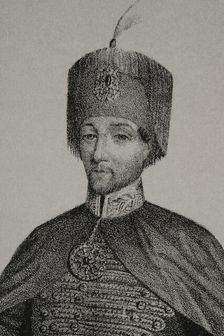 Abdulmejid I, (1823-1861), Sultan of the Ottoman Empire (1839-1861), 1852. Detail. From "Detail. Creator: Martínez