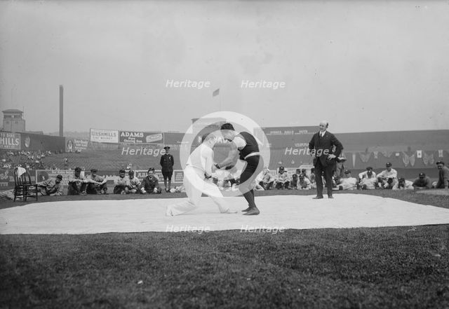 Abe Attell & Young Corbett, 1918. Creator: Bain News Service.