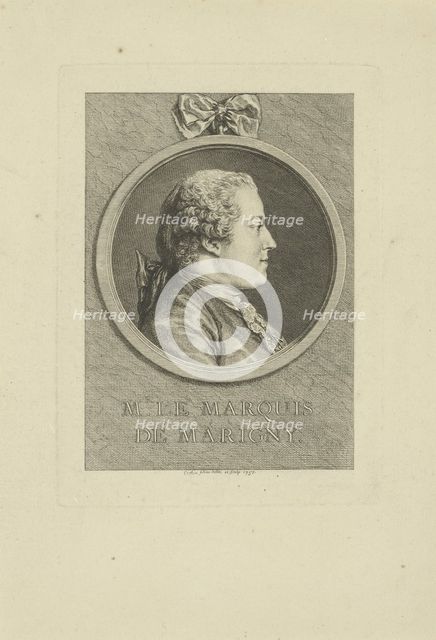 Abel-François Poisson de Vandières, marquis de Marigny (1727-1781), 1757. Creator: Cochin, Charles-Nicolas, the Younger (1715-1790).