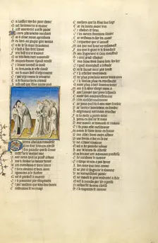 Abelard Embracing Heloise; Roman de la Rose, about 1405. Creator: Unknown