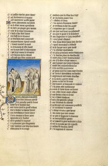 Abelard Embracing Heloise; Roman de la Rose, about 1405. Creator: Unknown