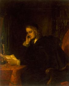 Abelard in his Study, 1833. Creator: Gilbert Stuart Newton