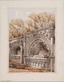 Aberdeen Cathedral - Monuments, South Transept, 1848-1852. Creator: Robert William Billings