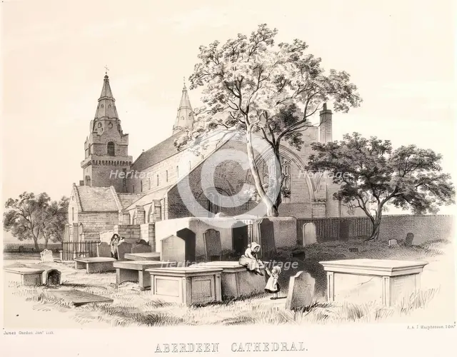 Aberdeen Cathedral, c1843-1889. Creator: James Gordon Junior.