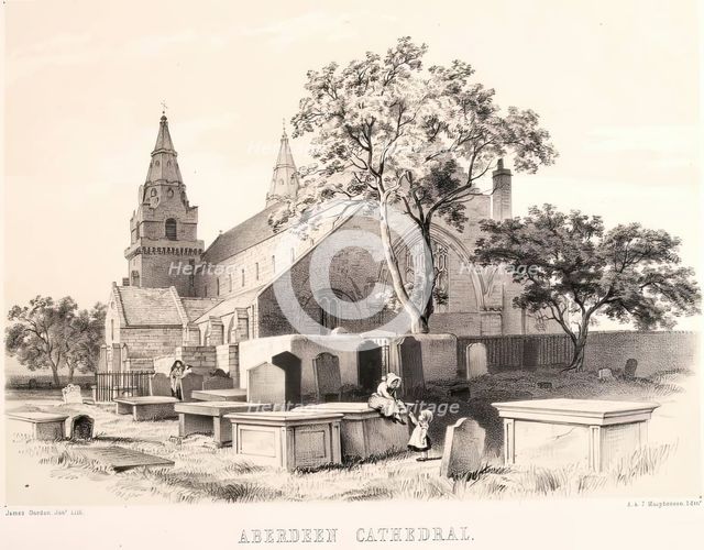 Aberdeen Cathedral, c1843-1889. Creator: James Gordon Junior.