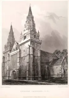 Aberdeen Cathedral, S.W, c1845. Creator: Unknown
