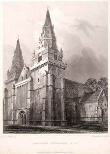 Aberdeen Cathedral, S.W, c1845. Creator: Unknown