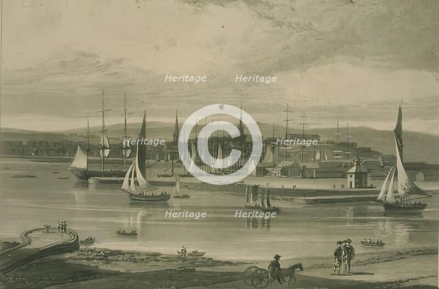 Aberdeen Harbour from the South, 1822. Creator: William Daniell.