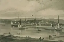 Aberdeen Harbour from the South, 1822. Creator: William Daniell