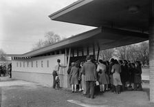 Aberdeen Station, Pennsylvania Railroad, Aberdeen, Maryland, 1944. Creator: Gottscho-Schleisner, Inc