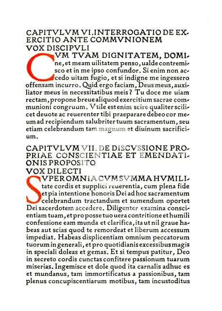'Aberdeen University Press: Page from the De Imitatione Christi', 1914. Artist: Douglas Cockerell.